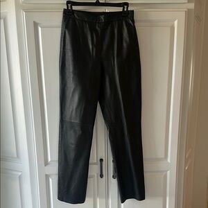 Black Leather Clio Peppiatt Pants